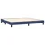 vidaXL Box spring postelja z vzmetnico modra 200x200 cm blago