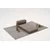 Atelier del Sofa Fotelja na razvlačenje Comfort, 95 x 75 x 95 cm, Braon