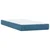 Vidaxl Box spring postelja z vzmetnico temno modra 80x220 cm žamet