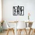 Wallity Zidna dekoracija Aurora-M119, 71x66 cm, 1.2 mm, Crna