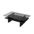 Hanah Home Klub sto Saga Rectangle, 105x35x65 cm, Crni