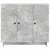 Kreveta Betonska siva 89 x 34,5 x 80 cm Konstruirano drvo