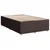 Vidaxl Box spring postelja z vzmetnico temno rjava 120x190 cm blago