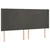 Krevet box spring s madracem LED tamnosivi 160x200 cm baršun