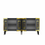 HANAH HOME Komoda Karya Anthracite Gold
