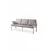 HANAH HOME Baštenska garnitura Nergiz 3+1+1 Milky Brown