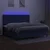 Vidaxl Box spring postelja z vzmetnico LED modra 200x200 cm blago