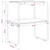 Konzolna stolica Hrast sonoma 80 x 42,5 x 70 cm