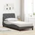 Vidaxl Posteljni okvir brez vzmetnice temno siv 80x200 cm blago