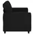 Vidaxl Dvosed črne barve 160x77x82 cm blago