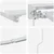 Vidaxl Ročno senčilo s LED-ji Bela 4 x 2 m Aluminij