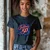 Camiseta Majica sa štampanim printom Cam 908, Ženska, Teget