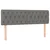 Vidaxl Box spring postelja z vzmetnico temno siva 160x200 cm blago