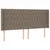 Vidaxl Box spring postelja z vzmetnico LED taupe 180x200 cm blago
