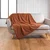 Rdeča/oranžna odeja iz flisa 180x220 cm Curly Wooly – douceur dintérieur
