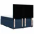 vidaXL vidaXL Box spring postelja z vzmetnico modra 140x200 cm blago, (21307752)