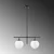 Conceptum Hypnose Luster Roe-10755, 52x15x36-76cm, IP20, Crni