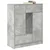 Komoda s ladicama i vratima beton siva 73x31x90 cm