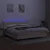 Vidaxl Box spring postelja z vzmetnico LED krem 160x200 cm blago