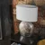 ONLI - Stona lampa CERAMICA 1xE27/15W/230V 51 cm srebrna/bela