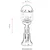 Lessentiel Maison Spoljna zidna lampa BSU-68198-BSY-M1-K, 50 cm, IP65, E27, 40W, Crna