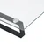 Stalak za monitor crni 80 x 20 x 8 cm kaljeno staklo i metal