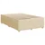 vidaXL Postelja boxspring z vzmetnico Krem 120 x 200 cm Blago