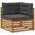 Set vanjskih sofa s jastukom 7 Komad Prirodna i antracit