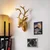 Wallity Zidna dekoracija Bust of Deer 1, Zlatne boje