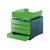 FELLOWES Kutija s 4 fioke crno-zelene 0019001