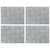 Stepenica Pravokutni 4 pcs Srebrno 40 x 30 cm Aluminij