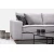 Atelier del Sofa Ugaona garnitura Lena 94x85x296cm Svetlosiva