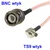 Pigtail TS9 vtič/BNC vtič RG316 15 cm