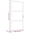 Unutarnja vrata 102,5x201,5 cm bijela od ESG stakla i aluminija