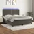 Vidaxl Box spring postelja z vzmetnico LED temno siva 180x200 cm žamet