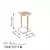 Hanah Home Klub sto Shb 30x52x30cm Zlatni