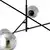 Luster na šipci LINEAR 6xE14/10W/230V crna/siva