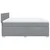 Vidaxl Box spring postelja z vzmetnico svetlo siva 180x200 cm blago