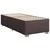 Vidaxl Box spring postelja z vzmetnico temno rjav 90x190 cm blago