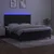 Vidaxl Box spring postelja z vzmetnico LED črna 160x200 cm žamet