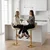 shumee Barski stol Cydro Gold Beige žamet