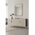 Hanah Home komoda Evva 150, 150 cm, antracit / srebrna / travertin