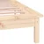 shumee vidaXL Posteljni okvir LED 140x190 cm masiven les
