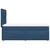 vidaXL vidaXL Box spring postelja z vzmetnico modra 90x190 cm blago, (21291877)
