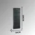 Hanah Home cipelarnik 5 Doors Lock, 50 cm, antracit