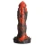 Creature Cocks Inferno Cock Vibrating Silicone Dildo Black-Red