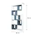 Hanah Home Polica 80x170x22cm Belo-Plava