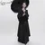 Ženski plašč DEVIL FASHION - Gothic Flared Sleeved Beaded Long - ECT012