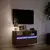 Zidni TV ormarić s LED svjetlima smeđa boja hrasta 80x31x45 cm