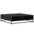 Stol za kavu crni 100x100x30 cm Konstruirano drvo i metal